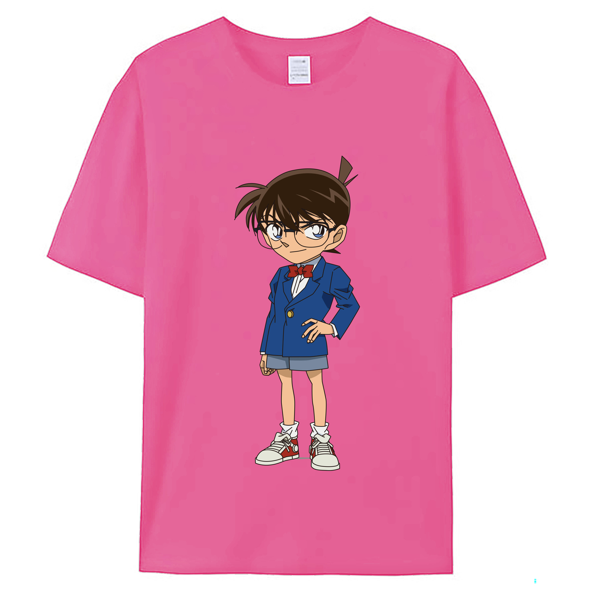 （画像用） 名探偵コナン 江戸川 コナン Detective Conan Conan Edogawa レディースカジュアルプリントTシャツ（綿100％）